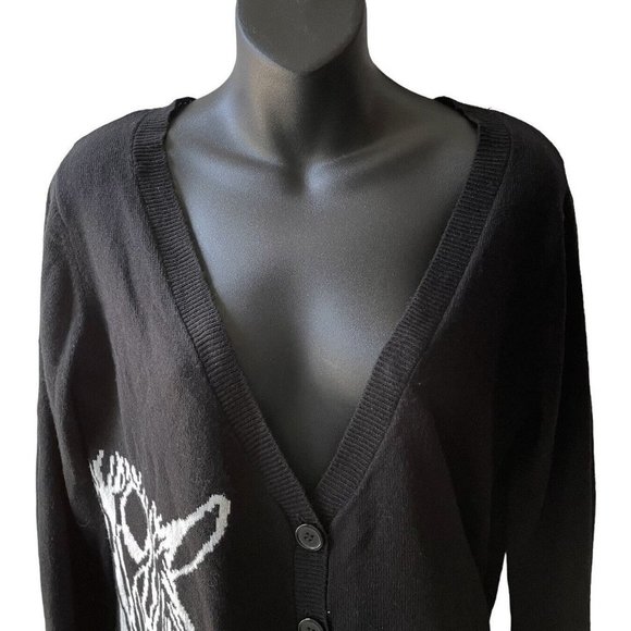 Xhilaration Black and White Zebra Cardigan - Picture 3 of 6